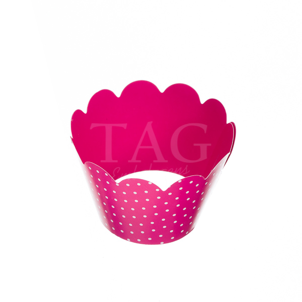 Mini Wrapper Mini Cupcake - Rosa - 3cm x 14,5cm - 12 unidades - Nc Toys -  Rizzo Embalagens